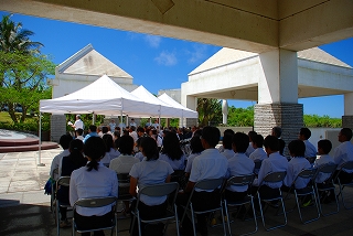 硫黄島旧島民慰霊祭の様子