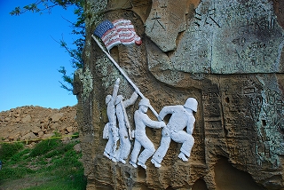 米軍上陸記念壁画